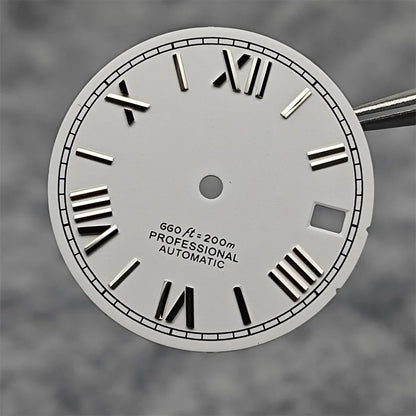 Suitable for NH35A/4R35 Movement Watch Dial 28.5mm Roman Numeral Surface Watch Faces Men's Watches Replacement Accessories