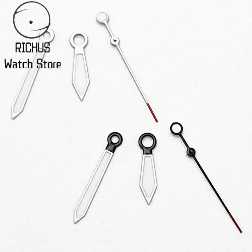 ETA Hands Silver/Black Watch Hands Fit NH35 NH36 PT5000 ETA2836 2824 DG2813 3804 Miyota8215 8205 821A Movement Watch Accessories