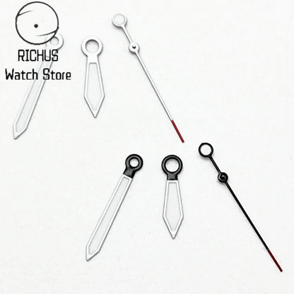 ETA Hands Silver/Black Watch Hands Fit NH35 NH36 PT5000 ETA2836 2824 DG2813 3804 Miyota8215 8205 821A Movement Watch Accessories