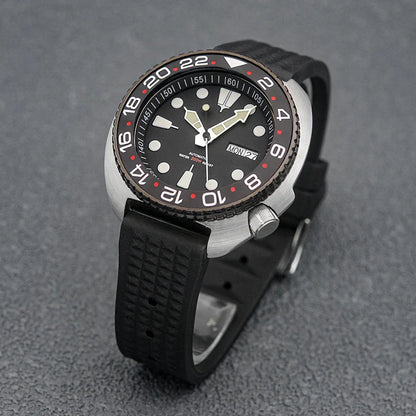 Golden Sterile Turtle SKX6105  Abalone NH36A Sapphire 20Bar Ceramic Bezel 44mm