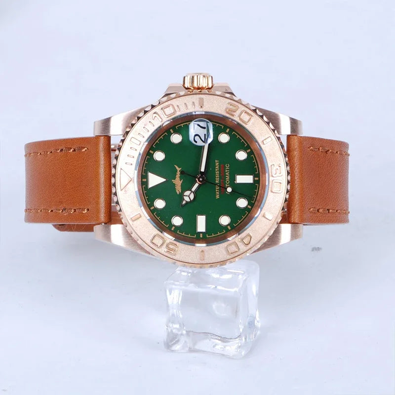 HEIMDALLR Bronze Diver Watch HMCR21 NH36 Automatic Sapphire BGW-9 Lume 44MM Yachmaster 30Bar