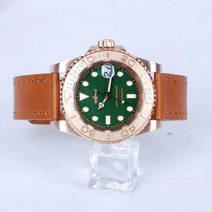 HEIMDALLR Bronze Diver Watch HMCR21 NH36 Automatic Sapphire BGW-9 Lume 44MM Yachmaster 30Bar