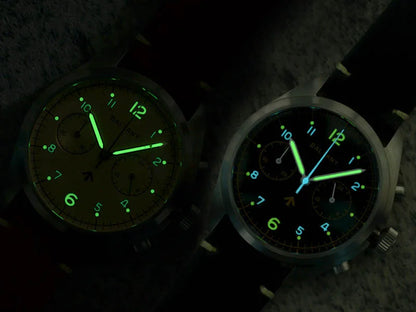 Customizable Watch Baltany 39mm Vk64 Quartz  Military watch Chrono RAF 6BB Homage Multifunction Chronograph 5bar AR Sapphire Swiss Lume