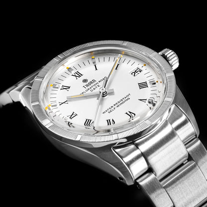 THORN T004 Dress Watcg PT5000 Automatic Domed Sapphire Luminous 10Bar 34MM