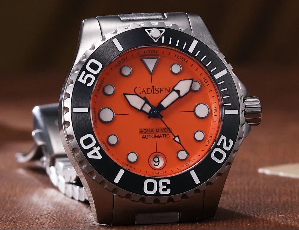 Cadisen C8232 Submariner DIVER  NH35A 100M Waterproof Luminous AR Sapphire 40MM