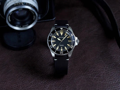 Baltany 42mm Diving Watch Man S3026 NH38 Automatic Watch SapphireCrystal Waterproof StainlessSteel Retro Mechanical Wristwatches