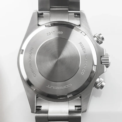 Corgeut 2069 Chronograph watch Panda Daytona 24 hours VK63 Quartz Hardlex 10Bar 39MM