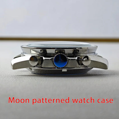 39.7mm Men's watches metal case FIT VK63 movement case watch accessories watch parts Fits 20mm strap Watch Box