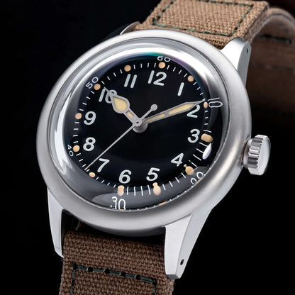 THORN SHY040 A11 Titanium Pilot Watch Military Retro NH35 AR Sapphire Luminous bullet in the back
