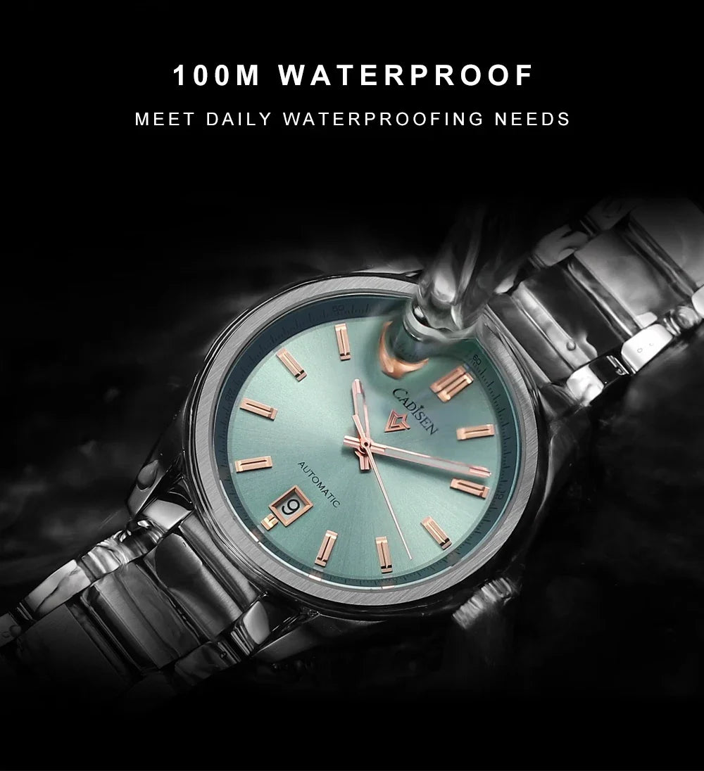 CADISEN C8227 Dress Watch Luminous NH35 AR Sapphire 10Bar 40MM