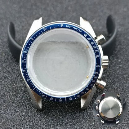 39.7mm watches metal case FIT VK63 movement case watch accessories watch parts Fits 20mm strap Watch Box