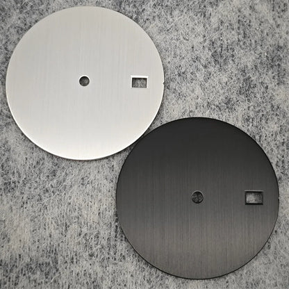 30.5mm Solid Color Watch Dial for NH35 Movement Vertical Pattern Mechanical Watch Faces DIY Watch Repair Accessories