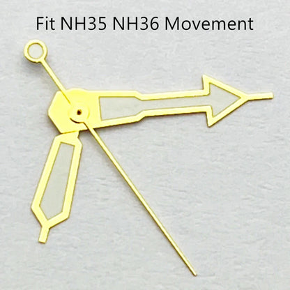 Watch Hands Green Luminous Fit NH35 NH36 ETA2824 2836 Miyota 8205 8215Mingzhu DG2813 3804 Movement Watch Accessories