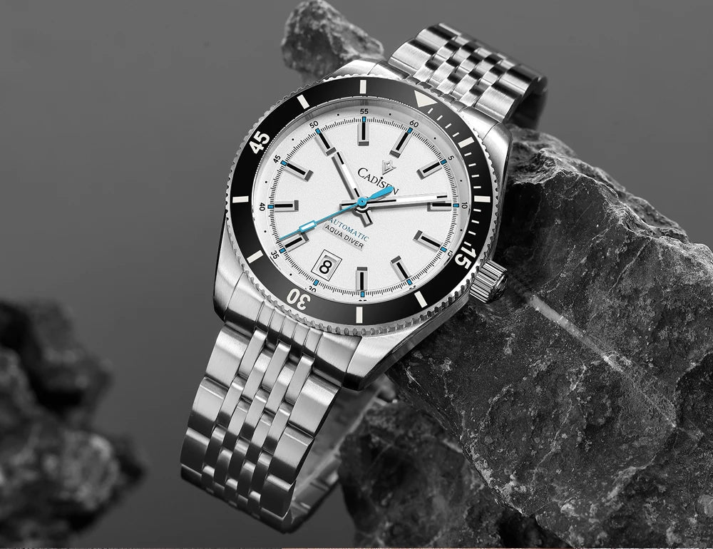 CADISEN C8237 Dive Watch BB58 Japan NH35A Ceramic Bezel 10Bar AR sapphire 40MM