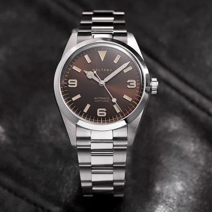 Baltany 39MM Explorer Watches Man S4035 NH38 Automatic Stainless Steel Bracelet Waterproof 200m Luxury Mechanical Wristwatch Man