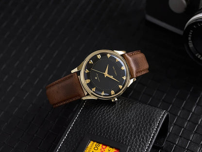 Baltany Dress Watches Man S4090 Dome Sapphire Crystal 9039 Automation Stainless Steel Classic Pie-Pan Dial Mechanical Watch