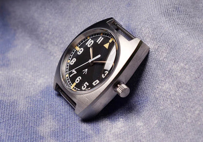 Baltany W10 Military Watch 36mm Calendar Super Luminous Leather Sapphire Stainless Steel NH35 Automatic Mechanical Wristwatches