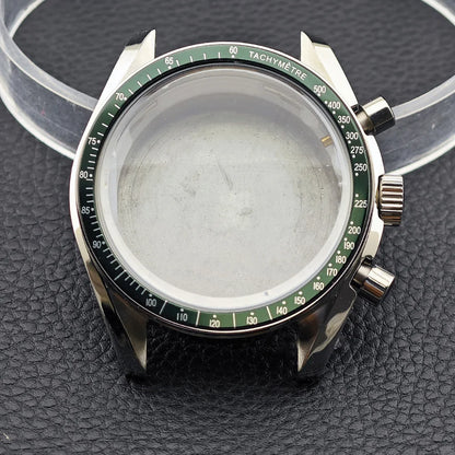 39.7mm Men's watches metal case FIT VK63 movement case watch accessories watch parts Fits 20mm strap Watch Box