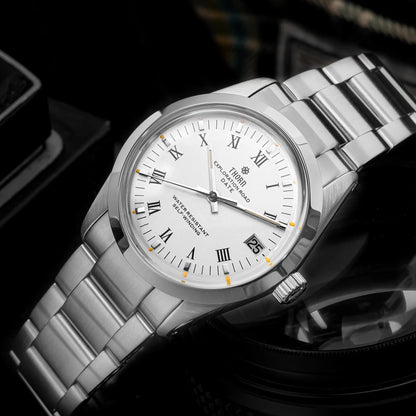 THORN T004 Dress Watcg PT5000 Automatic Domed Sapphire Luminous 10Bar 34MM