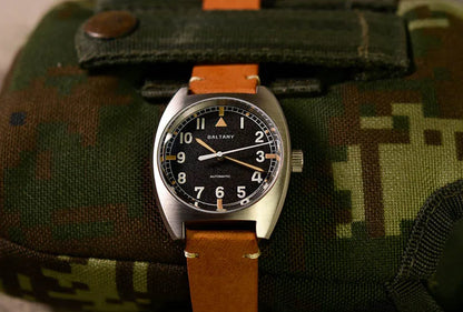 Baltany W10 Tonneau Wristwatches Sapphire Crystal Super Luminous Nylon Strap NH38 Automatic Mechanical Vintage Military Watches