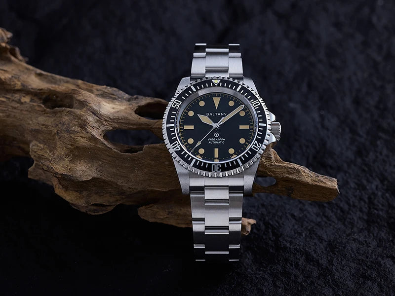 Baltany 39MM Dive Watch Man S3075 MilSubmariner Homage Watch  20Bar Waterproof Stainless Steel Bracelect NH38 Auto Sports Watch