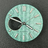 NH38 Watch Dial  man watch Custom logo dial green luminous suitable for NH38 movement watch accessories