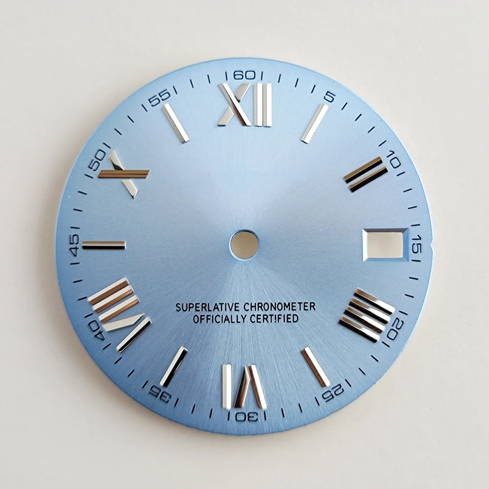 28.5mm NH35 dial Roman dial S Dial Modified Dial for NH35/NH36 Automatic Movement Watch accessories