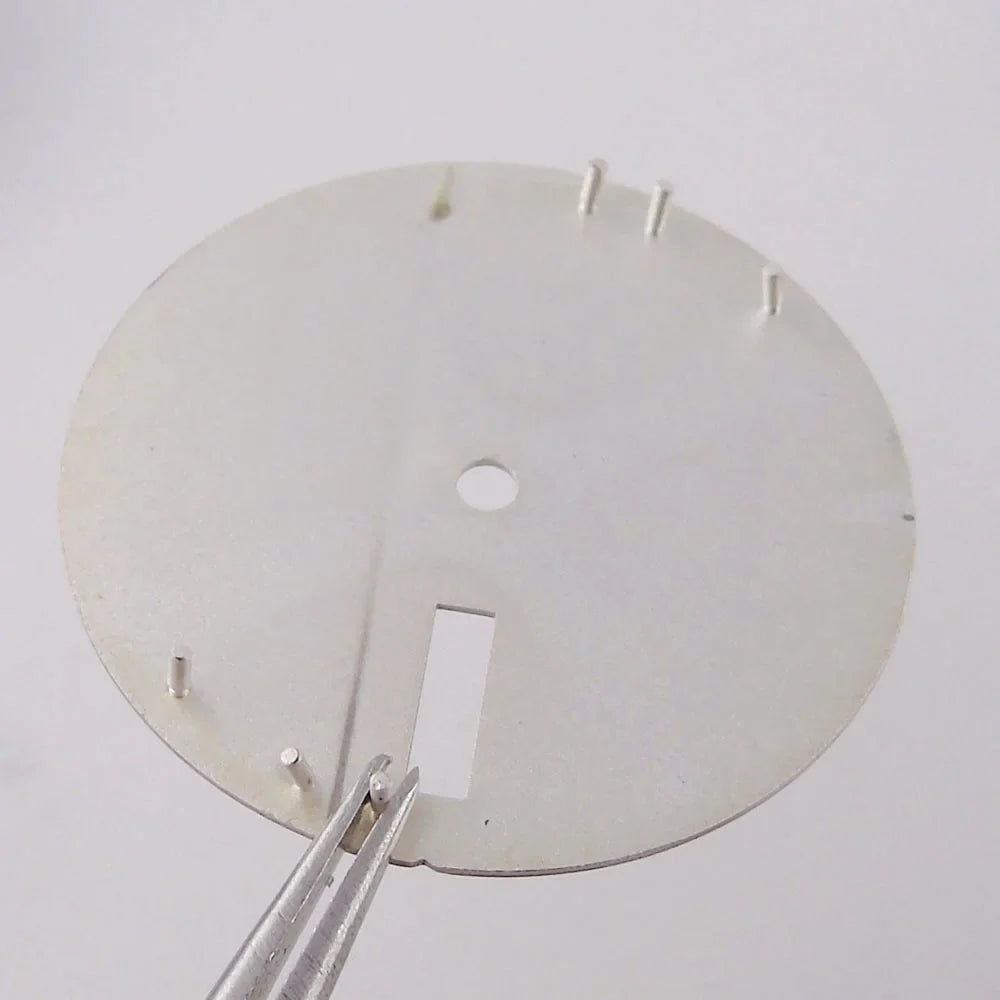 Nologo 29mm Watch Dial 3.8 Clock for NH 36 Movement Weekday Date Orange/white/black Dial Face Plate Green Lume for Di ver Watch