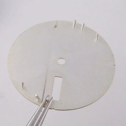 Nologo 29mm Watch Dial 3.8 Clock for NH 36 Movement Weekday Date Orange/white/black Dial Face Plate Green Lume for Di ver Watch