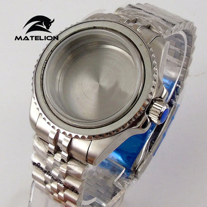 Matelion 200M Diving Case 40mm Fit NH35 NH36 NH34 GMT ETA 2824 PT5000 Watch Case Jubilee Bracelet Sapphire Glass Slide Buckle