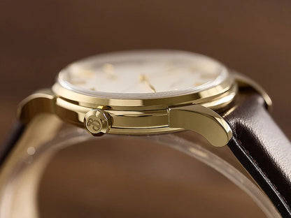 Baltany Dress Watchse Man S4092 Leather Straps Crosshair 38.5mm Dial Small Seconds Hand-Winding Mechanical luxury Wristwatches