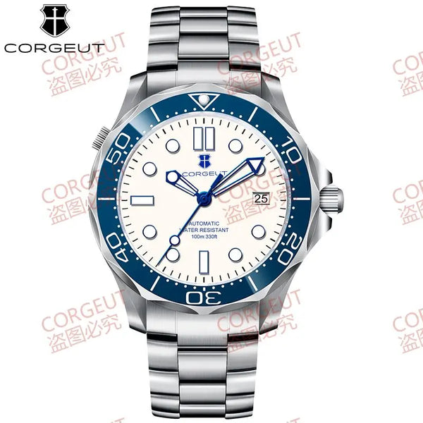 CORGEUT 2023 Seamaster 40mm NH35 Automatic 5bar Sapphire Diver Ceramic Bezel