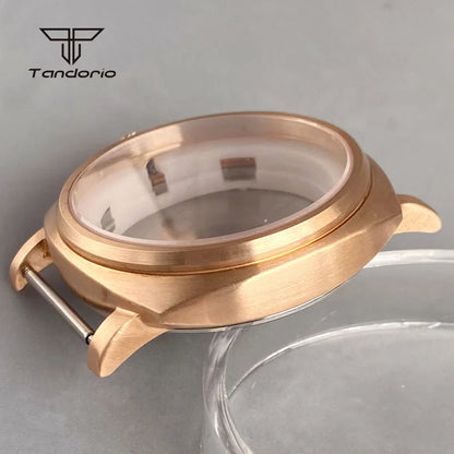 Radiomir Case Cusn8 Solid Bronze Square 42mm Automatic Watch Case Sapphire Fit NH35 NH36 NH34 ETA2824 PT5000 Men's Wristwatch Mod Accessories