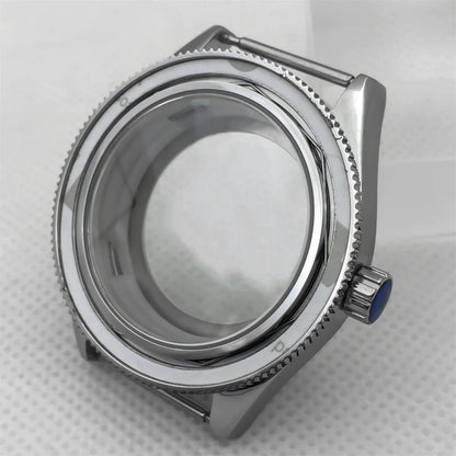 Fifty Fathom Case 41.5mm stainless steel case ceramic bezel sapphire glass with NH35 36 NH34 ETA2824 PT5000 movement watch replacementparts