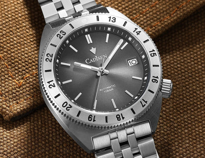 CADISEN C8230 Dive Watch Miyota 8215 Luminous Stainless steel AR Coating Sapphire 39MM 10Bar
