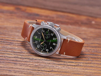 Customizable watch Baltany Military Chronograph watch S5057 Retro Quartz VK64 10ATM  Swiss Lume AR Sapphire