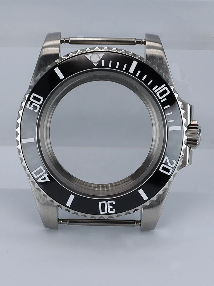 NH35 40mm SUB Black Ceramic Insert Watch Case Sapphire For NH34 NH35 NH36 NH38 4R36 Miyot8215 ETA2824 Movement 20ATM Waterproof