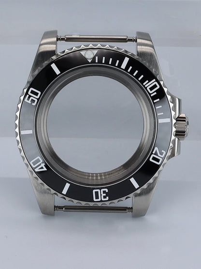 NH35 40mm SUB Black Ceramic Insert Watch Case Sapphire For NH34 NH35 NH36 NH38 4R36 Miyot8215 ETA2824 Movement 20ATM Waterproof