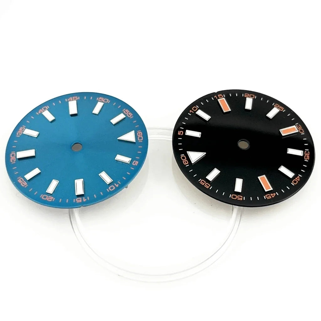 NH ETA 28.5mm Sterile Watch Dial Blue Luminous Fit NH35 NH36 ETA 2824 2836 Miyota 82 Series Movement Automatic Watch Accessories