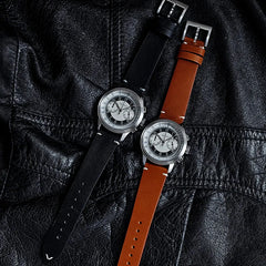 Baltany 39MM Tuxedo Chronograph Man S5050 Sapphire Crystal 50M Waterproof Stainless Steels Retro  Quartz Dress Watches For Man