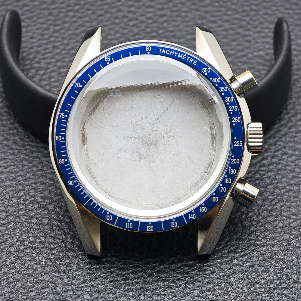 39.7mm Men's watches metal case FIT VK63 movement case watch accessories watch parts Fits 20mm strap Watch Box