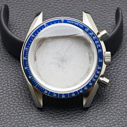 39.7mm Men's watches metal case FIT VK63 movement case watch accessories watch parts Fits 20mm strap Watch Box