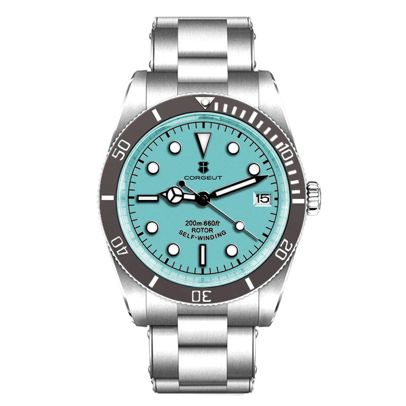 Corgeut Watch Diver CG2074 39mm NH35A Sapphire Crystal  Ceramics Bezel 10Bar SUB