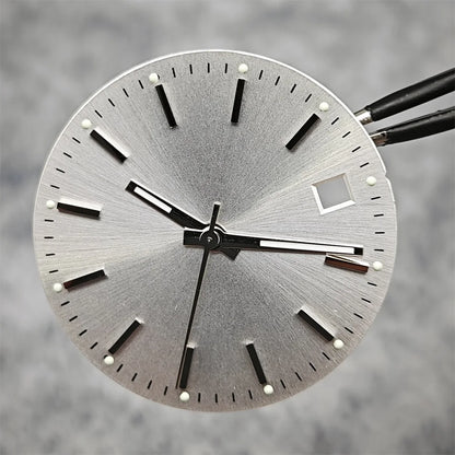 29mm Log Dial 8215 Watch Dial + Watch Hands Set Green Luminous Watch Faces Modified Accessories for 8215 / 8200 / 2813 Movement