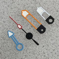 Watch Hands Orange White Blue Combination 4 Hands Green Luminous GMT Watch Accessories for NH34 Movement