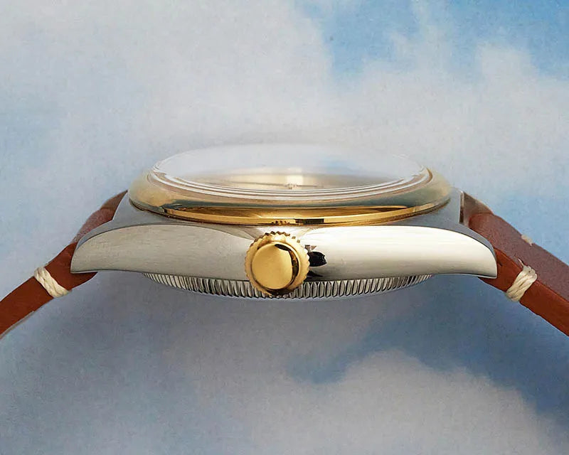 Baltany 36mm Dress Watches S4042 Customizable AR Sapphire Crystal 10Bar  Moon phase Wristwatches Swiss Lume