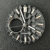 NH38 Watch Dial  man watch Custom logo dial green luminous suitable for NH38 movement watch accessories