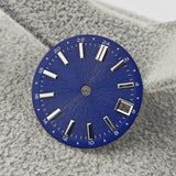 Modified 28.5mm Watch Dial Radial Pattern Surface with Single Date Watch Modification Accessories for NH34 NH35 Movement