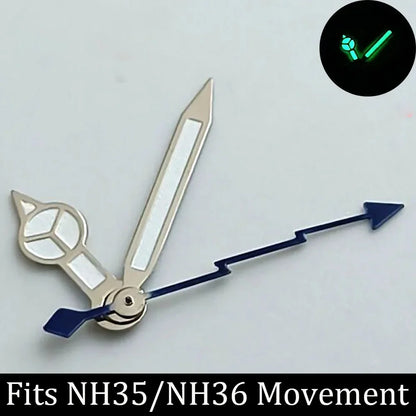 high-quality Watch accessories watch pointer NH series 35 NH36 hands green  luminous suitable for N H35/ NH36 movement