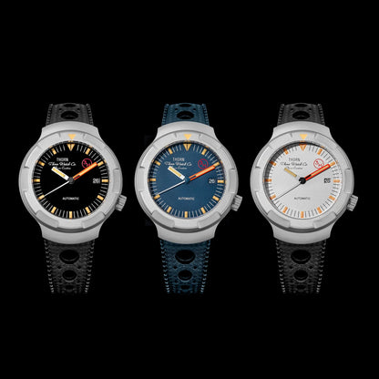 Thorn 42mm Men's Retro Titanium Diver Watch PT5000 Automatic Movement Rubber Strap C3 Luminous 20Bar Water Resistance